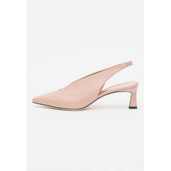 Pantofi slingback de piele