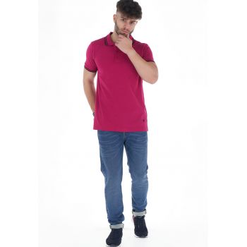 Tricou polo cu accente in dungi