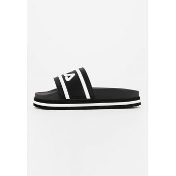 Papuci flatform cu imprimeu logo Morro Bay