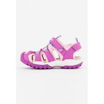 Sandale cu insertii de piele ecologica si velcro Borealis Sandale cu insertii de piele ecologica si velcro Borealis