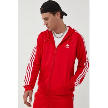 adidas Originals bluza Adicolor barbati, culoarea rosu, cu imprimeu