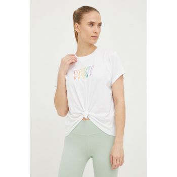 Dkny tricou femei, culoarea alb