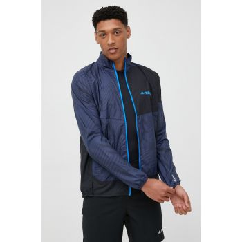 adidas TERREX windbreaker Trail culoarea albastru marin