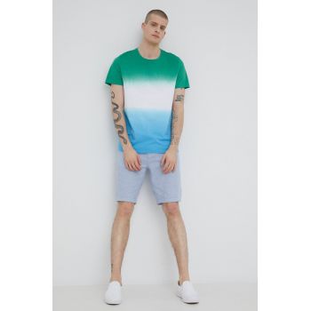 Medicine tricou din bumbac culoarea verde, modelator