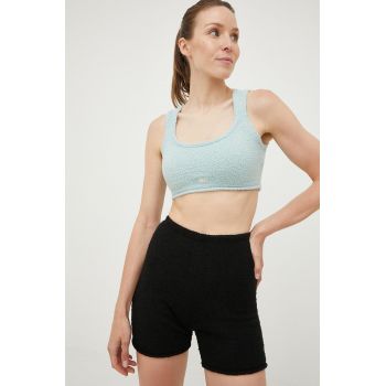 Reebok Classic pantaloni scurti femei, culoarea negru, neted, high waist ieftini