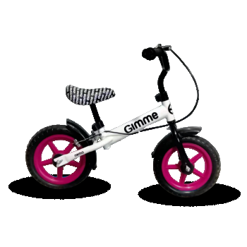 Bicicleta fara pedale 11 inch cu frana Nemo Pink la reducere