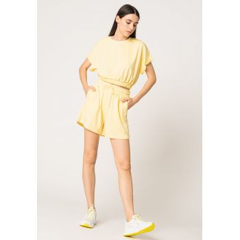 Set de tricou crop si pantaloni scurti Livvy - 2 piese