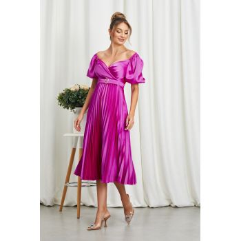 Rochie Melba Fucsia ieftina