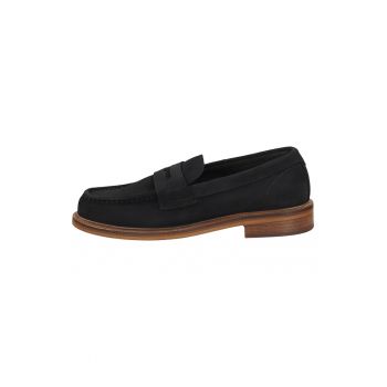 Pantofi loafer de piele intoarsa