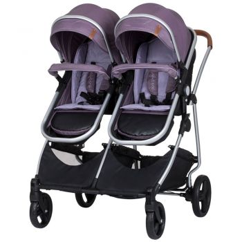 Carucior gemeni Chipolino Duo Smart 2 in 1 lilac de firma original