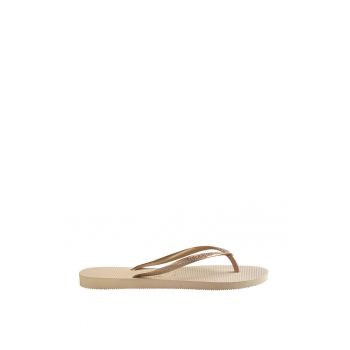 Papuci flip-flop cu logo in relief Slim