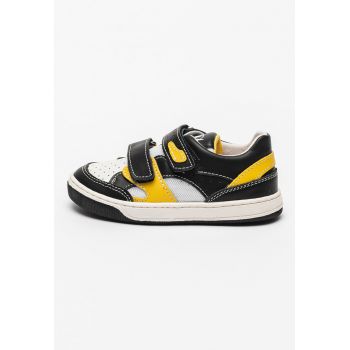 Pantofi sport de piele intoarsa cu velcro si design colorblock Sight Pantofi sport de piele intoarsa cu velcro si design colorblock Sight