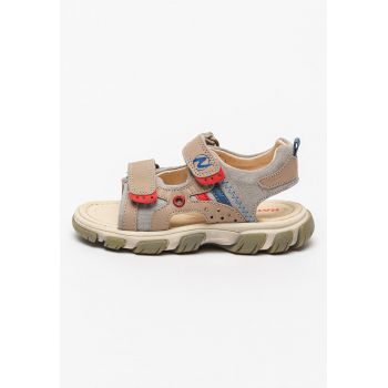 Sandale de piele si piele intoarsa cu velcro Alaric Sandale de piele si piele intoarsa cu velcro Alaric