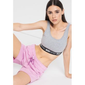 Bustiera cu banda logo - pentru fitness