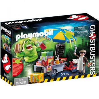 Set de Constructie Playmobil Ghostbusters - Slimmer si Stand de Hot Dog