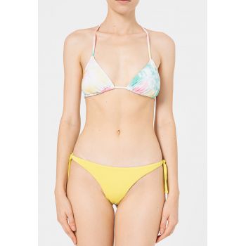 Sutien de baie triunghiular cu model tie-dye la reducere