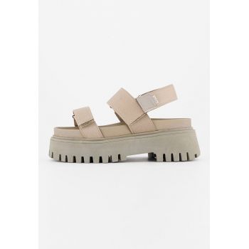 Sandale flatform slingback cu inchidere velcro Groov-y