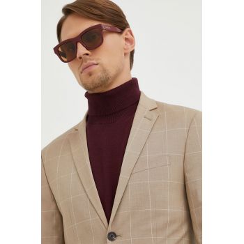 Gucci ochelari de soare barbati, culoarea bordo de firma originali