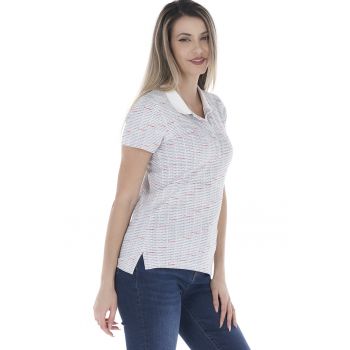 Tricou polo slim fit cu model logo