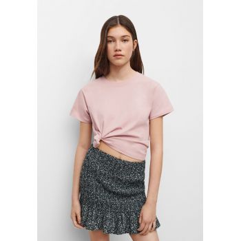 Fusta cu talie inalta si model floral Stratfor