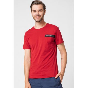 Tricou de plaja cu decolteu la baza gatului