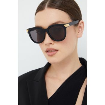 Bottega Veneta ochelari de soare femei, culoarea negru de firma originali