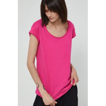 Medicine tricou din bumbac culoarea roz