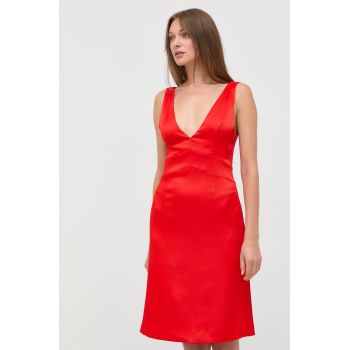 rochie culoarea rosu, mini, drept de firma originala