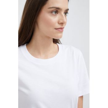 Emporio Armani tricou din bumbac culoarea alb