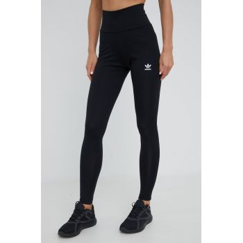 adidas Originals colanti HC2067 femei, culoarea negru, cu imprimeu