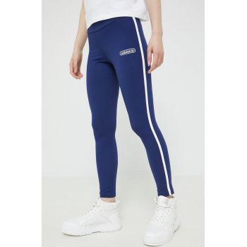 adidas Originals colanti femei, culoarea albastru marin, cu imprimeu ieftini