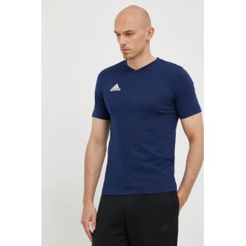 adidas Performance tricou Entrada 22 barbati, culoarea albastru marin, neted ieftin