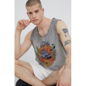 Medicine tricou din bumbac culoarea gri