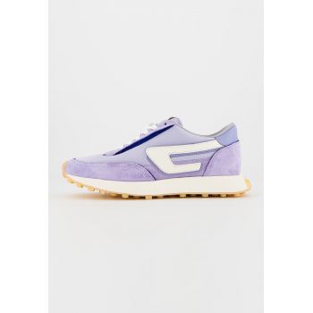 Pantofi sport de plasa cu garnituri de piele intoarsa