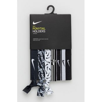 Nike elastice de par (9-pack) culoarea negru