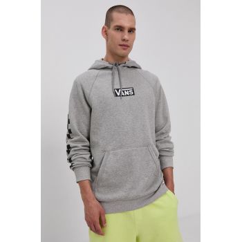 Vans Bluză bărbați, culoarea gri, cu imprimeu