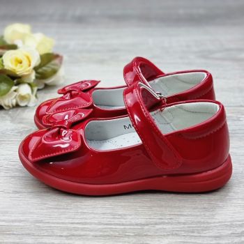 Pantofi Fata Rosii Cu Arici Ariana la reducere