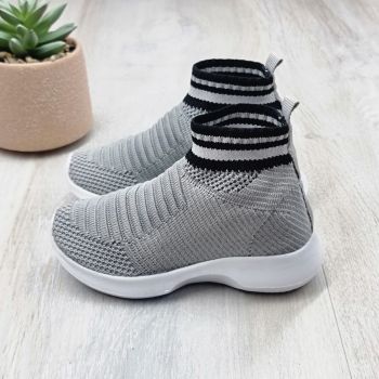 Sneakersi Fata Gri Textil Aglaia