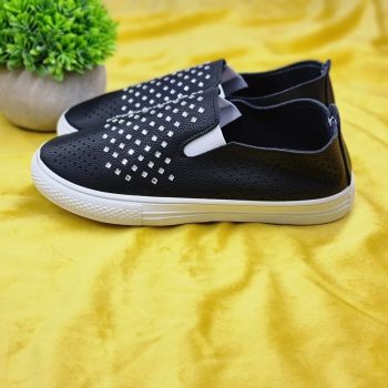 Espadrile Fata Negre Ava