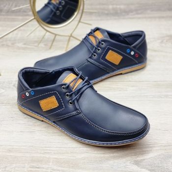 Pantofi Barbat Bleumarin Cu Siret Edgar ieftini de firma originali