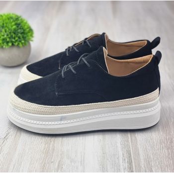 Pantofi Casual Dama Negri Cu Siret Irma ieftini la reducere