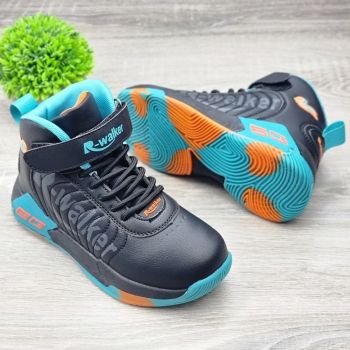 Sneakersi Baiat Negri cu Siret Si Arici Cosma Sneakersi Baiat Negri cu Siret Si Arici Cosma