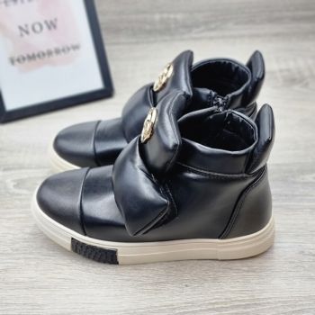 Sneakersi Fata Negri Cu Arici Edana Sneakersi Fata Negri Cu Arici Edana