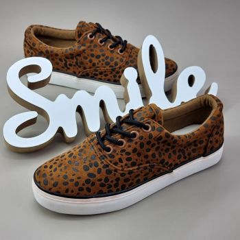 Tenisi Dama Leopard Cu Siret Madelyn