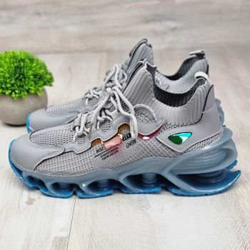 Sneakersi Barbat Gri Cu Siret Liviu Sneakersi Barbat Gri Cu Siret Liviu