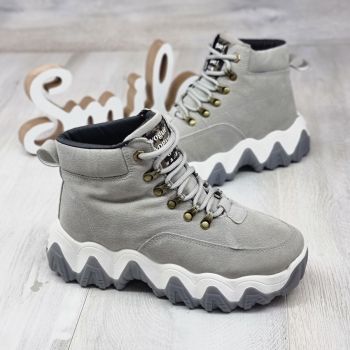 Sneakersi Dama Gri Cu Siret Tinca Sneakersi Dama Gri Cu Siret Tinca