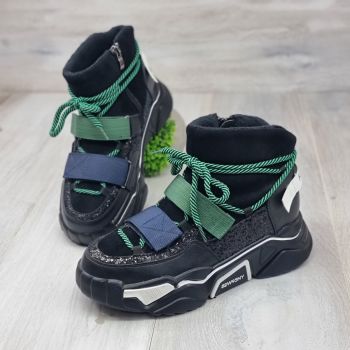 Sneakersi Dama Negri Cu Fermoar Treva Sneakersi Dama Negri Cu Fermoar Treva