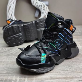 Sneakersi Dama Negri Cu Siret Tania Sneakersi Dama Negri Cu Siret Tania