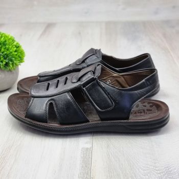 Sandale Barbat Negre Cu Arici Rowa
