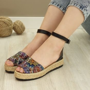 Sandale Dama Multicolor Cu Bareta Migina ieftine